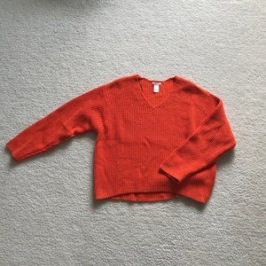 H&M Orange Knit Sweater - Size XS